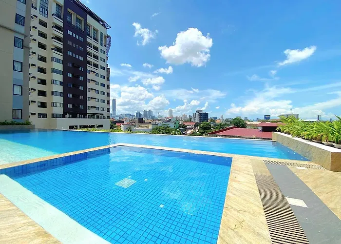 アパートホテル Brandnew Modern Studio Unit W/ Netflix - Persimmon セブ市